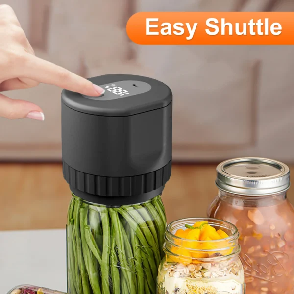 Can Vacuum Sealer Electric Mason Jar Sealer Machine Food Storage Sealing for Fermentation Portabe Cordless Strong Suction Sealer - Image 4
